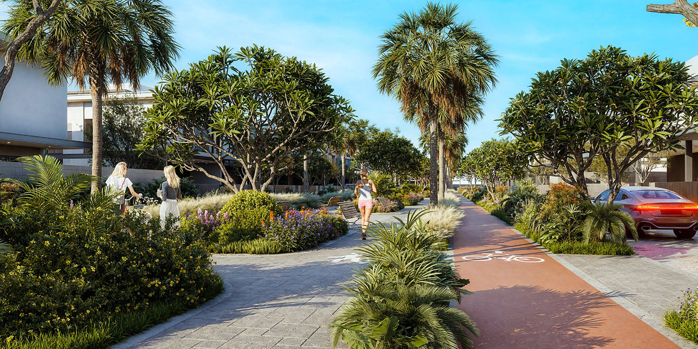 Pinewood Village at Jumeirah Golf Estates by Wasl Outdoor Image