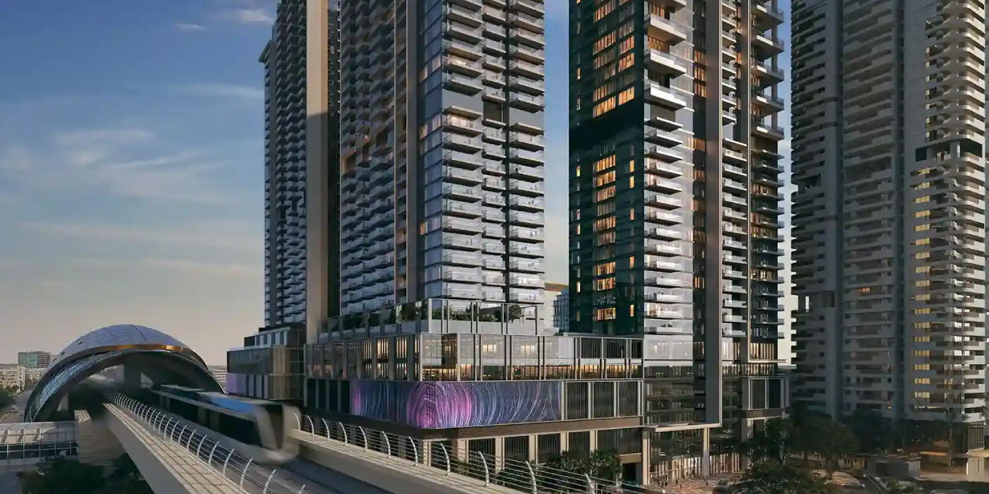 Avenue Park Tower II at Wasl 1 Outdoor Image
