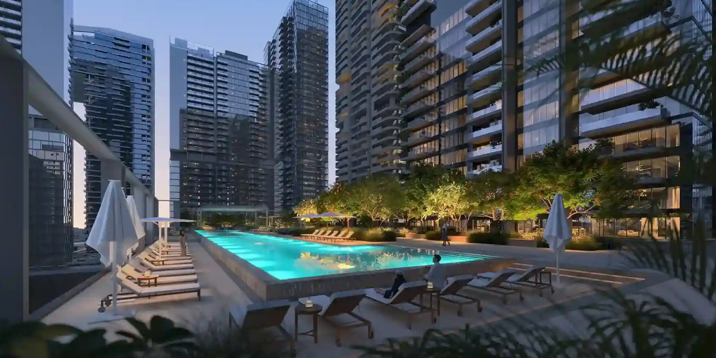 Avenue Park Tower II at Wasl 1 Outdoor Image