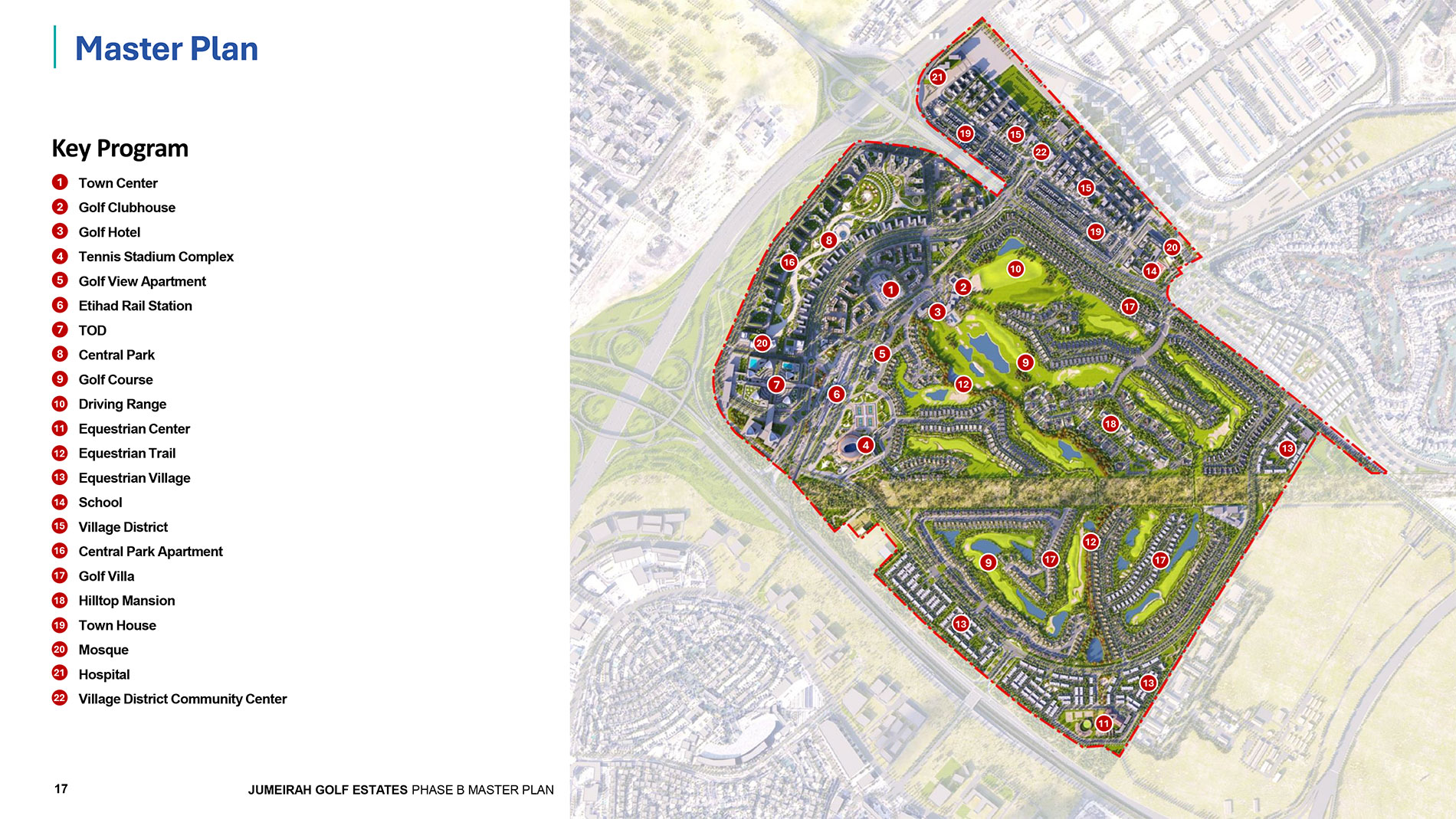 Jumeirah Golf Estates by Wasl Group Masterplan