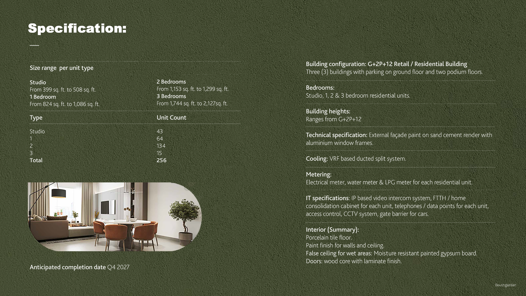 South Garden at Wasl Gate Masterplan Image